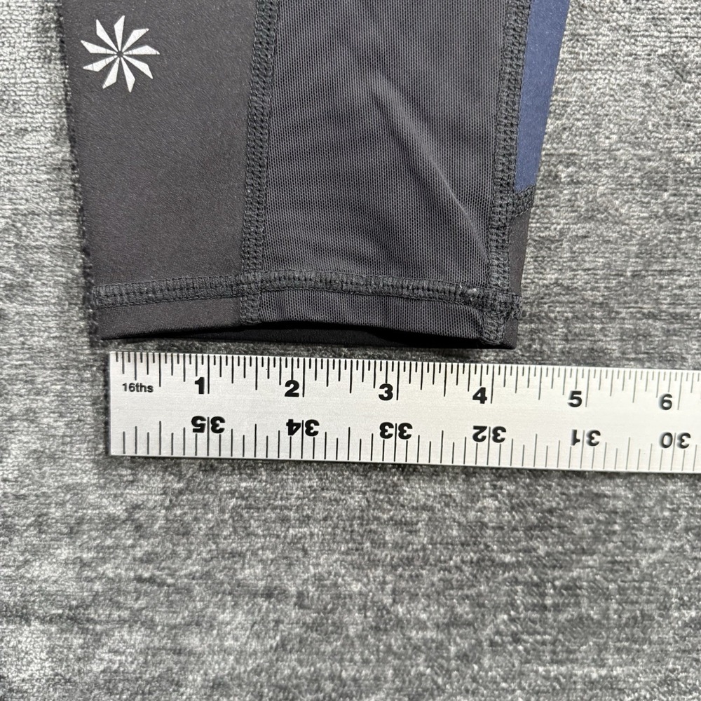 Athleta Tights Womens M Black Colorblock Sonar‎ 7/8 Athletic Tight Active 457400 - Picture 9 of 16